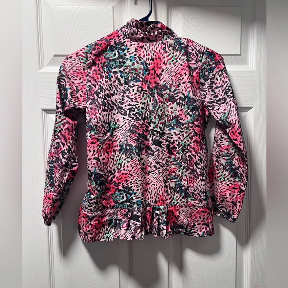 Adidas Girls Animal Printed Light Outerwear Jacket Size Small (8/10) - Picture 2 of 5